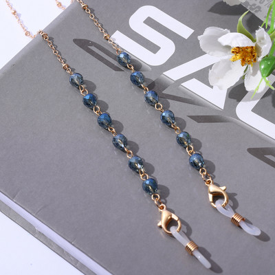 Modni akrilni kristalni lanac za naočale 19bojni okrugli lanac za naočale s perlama Držač okovratne vrpce Lanac za sunčane naočale Ženski nakit