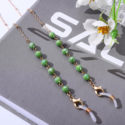 Modni akrilni kristalni lanac za naočale 19bojni okrugli lanac za naočale s perlama Držač okovratne vrpce Lanac za sunčane naočale Ženski nakit