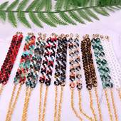 Ochelari de soare din acrilic Lanțuri de aur pentru femei 2021 Noua modă 72 cm Lanțuri pentru ochelari de vedere pentru mascare Lanșă cu ridicata