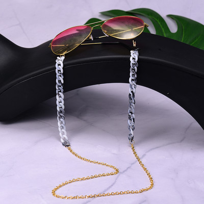 Ochelari de soare din acrilic Lanțuri de aur pentru femei 2021 Noua modă 72 cm Lanțuri pentru ochelari de vedere pentru mascare Lanșă cu ridicata