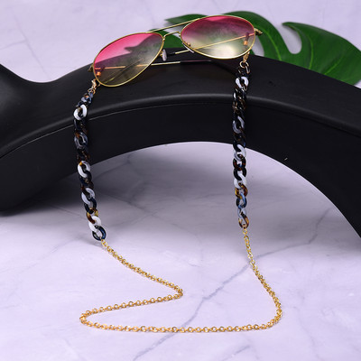 Ochelari de soare din acrilic Lanțuri de aur pentru femei 2021 Noua modă 72 cm Lanțuri pentru ochelari de vedere pentru mascare Lanșă cu ridicata