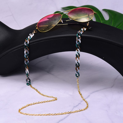 Ochelari de soare din acrilic Lanțuri de aur pentru femei 2021 Noua modă 72 cm Lanțuri pentru ochelari de vedere pentru mascare Lanșă cu ridicata