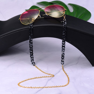Ochelari de soare din acrilic Lanțuri de aur pentru femei 2021 Noua modă 72 cm Lanțuri pentru ochelari de vedere pentru mascare Lanșă cu ridicata