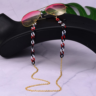 Ochelari de soare din acrilic Lanțuri de aur pentru femei 2021 Noua modă 72 cm Lanțuri pentru ochelari de vedere pentru mascare Lanșă cu ridicata