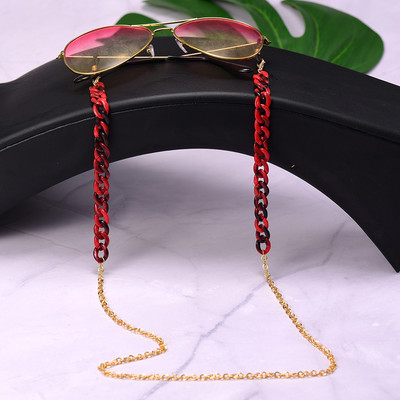 Ochelari de soare din acrilic Lanțuri de aur pentru femei 2021 Noua modă 72 cm Lanțuri pentru ochelari de vedere pentru mascare Lanșă cu ridicata