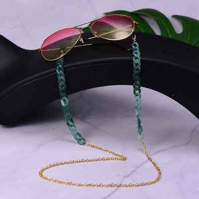 Ochelari de soare din acrilic Lanțuri de aur pentru femei 2021 Noua modă 72 cm Lanțuri pentru ochelari de vedere pentru mascare Lanșă cu ridicata