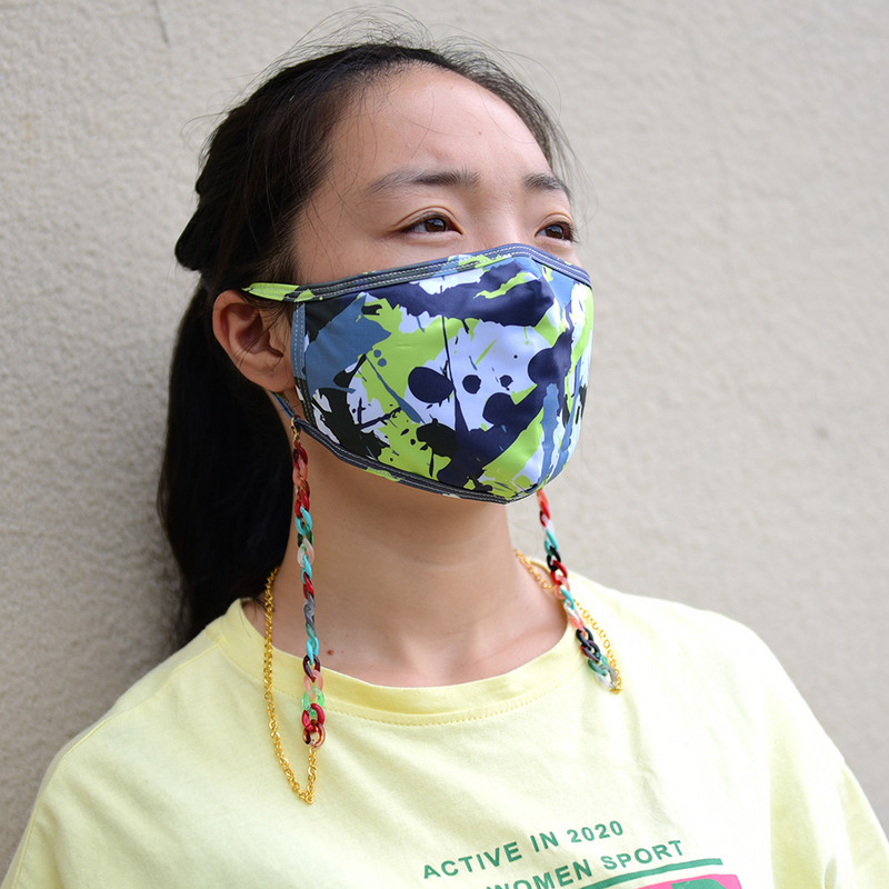 Ochelari de soare din acrilic Lanțuri de aur pentru femei 2021 Noua modă 72 cm Lanțuri pentru ochelari de vedere pentru mascare Lanșă cu ridicata