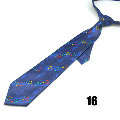 Cravată de petrecere pentru bărbați Rochie formală Cadou Cămăși de nuntă Cravată „Spectru de note muzicale” Mix de design 4 inch Moda clasică de afaceri