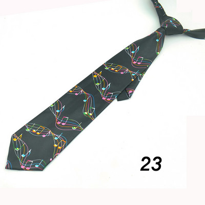 Cravată de petrecere pentru bărbați Rochie formală Cadou Cămăși de nuntă Cravată „Spectru de note muzicale” Mix de design 4 inch Moda clasică de afaceri