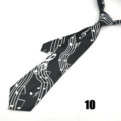 Cravată de petrecere pentru bărbați Rochie formală Cadou Cămăși de nuntă Cravată „Spectru de note muzicale” Mix de design 4 inch Moda clasică de afaceri