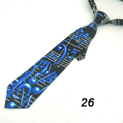 Cravată de petrecere pentru bărbați Rochie formală Cadou Cămăși de nuntă Cravată „Spectru de note muzicale” Mix de design 4 inch Moda clasică de afaceri