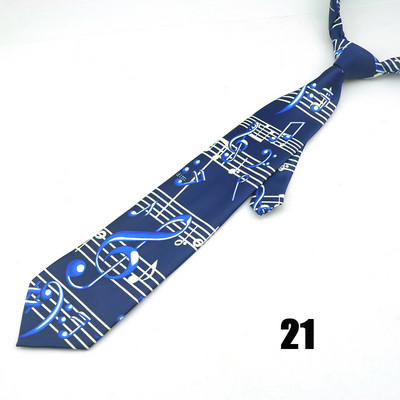 Cravată de petrecere pentru bărbați Rochie formală Cadou Cămăși de nuntă Cravată „Spectru de note muzicale” Mix de design 4 inch Moda clasică de afaceri