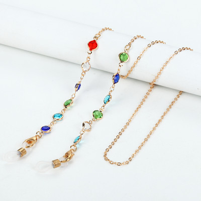 Modni lančić za sunčane naočale od akrilnih kristala 14 stilova, držač lančića za naočale s perlama, maska za lanac za naočale, užetni nakit za žene