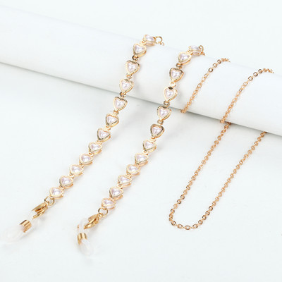 Modni lančić za sunčane naočale od akrilnih kristala 14 stilova, držač lančića za naočale s perlama, maska za lanac za naočale, užetni nakit za žene