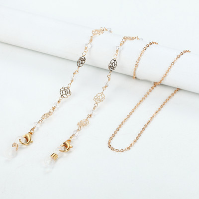 Modni lančić za sunčane naočale od akrilnih kristala 14 stilova, držač lančića za naočale s perlama, maska za lanac za naočale, užetni nakit za žene