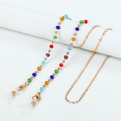 Modni lančić za sunčane naočale od akrilnih kristala 14 stilova, držač lančića za naočale s perlama, maska za lanac za naočale, užetni nakit za žene