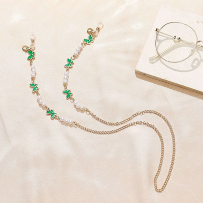 Modni biserni lanac za naočale za žene Slatki šareni leptir, držač trake za sunčane naočale, maska, remen za vrat, naočale, nakit, poklon