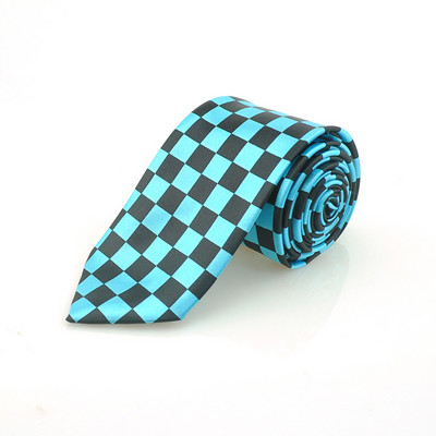 Cravată pentru femei Rochie formală Cadou Cămăși de nuntă Cravate pentru bărbați Lățimea de 2 inchi în carouri alb în carouri Classic Livrare directă