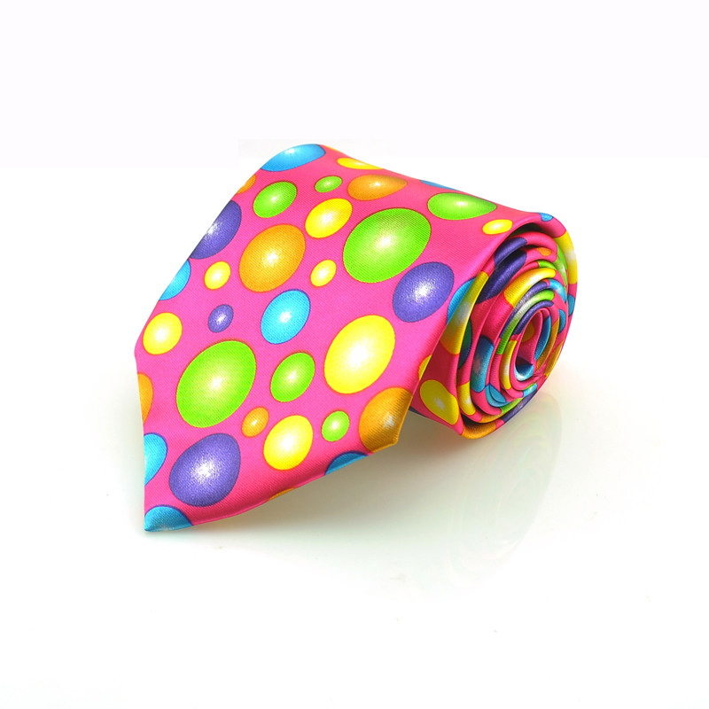 Muške kravate Kravata 4 inča Glazba "Balon u duginim točkama" Dizajn Tkani klasični pokloni za zabave Košulje Kravate Kravate za muškarce Nova moda 2020.