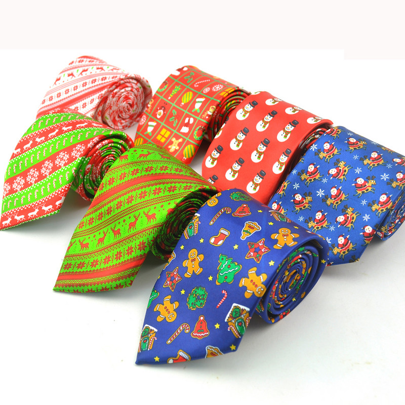Muške kravate Božićna kravata od 3 inča "Božić/Nova godina" Miješano tkana klasična slatka kravata za zabave za muškarce Poklon odjevni predmeti oko vrata