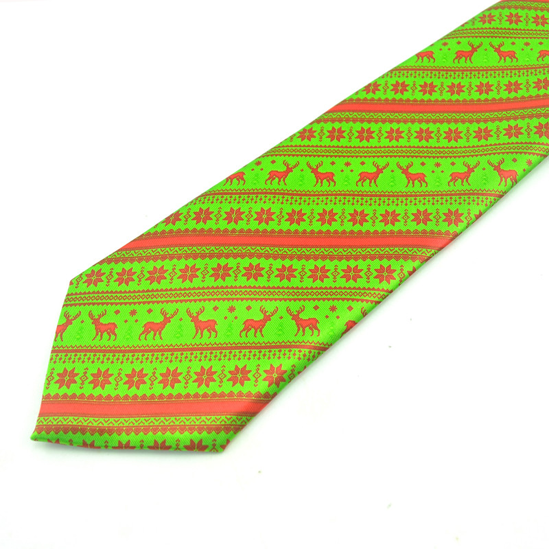 Muške kravate Božićna kravata od 3 inča "Božić/Nova godina" Miješano tkana klasična slatka kravata za zabave za muškarce Poklon odjevni predmeti oko vrata