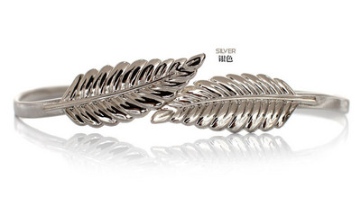 Ženski ljetni remen oko struka Zlatni i srebrni dizajn europske marke Luksuzni elastični lančić od javorovog lista za žene Vijčana brava bg-042