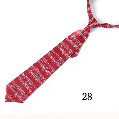 Vyriški kaklaraiščiai, madingi, 10 cm pločio muzikos nata Garso spektro mišinio poliesterio austi klasikiniai vakarėlių kaklaraiščiai vyrams Cravat Gift