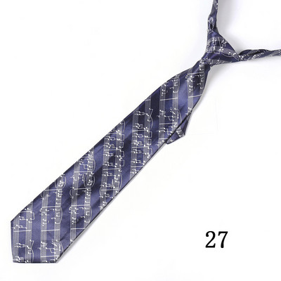 Vyriški kaklaraiščiai, madingi, 10 cm pločio muzikos nata Garso spektro mišinio poliesterio austi klasikiniai vakarėlių kaklaraiščiai vyrams Cravat Gift