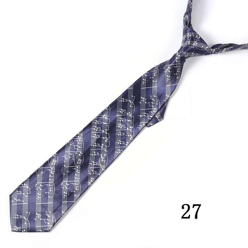 Vyriški kaklaraiščiai, madingi, 10 cm pločio muzikos nata Garso spektro mišinio poliesterio austi klasikiniai vakarėlių kaklaraiščiai vyrams Cravat Gift