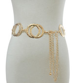 Cureaua cu lanț metalic cerc de modă pentru femei, cu franjuri, cu inimă, argintiu, inel, lanț pentru talie, curele, accesorii pentru rochii