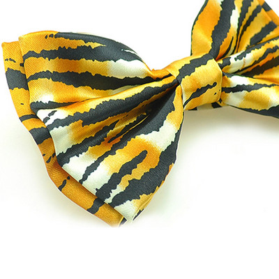 Meeste Lipsud 5 cm/2-tollised kaelasidemed Mehed Naised Kõhna polüestrist sebratriibuline kollane peokingitus Pulmasärk Cravat Design