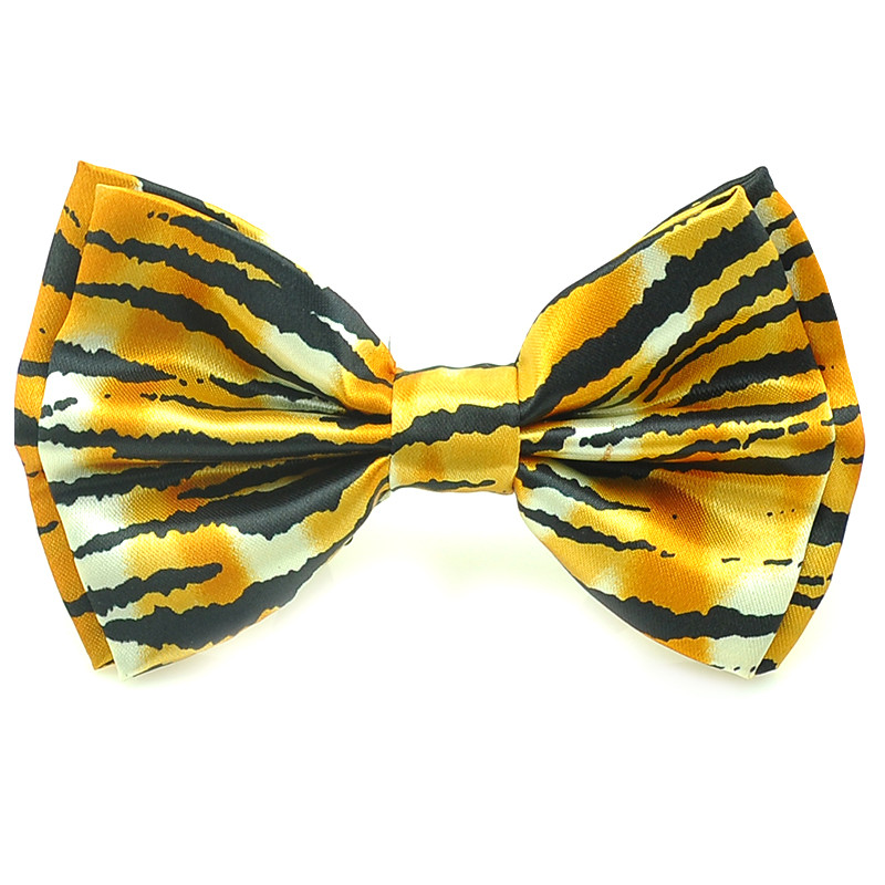 Meeste Lipsud 5 cm/2-tollised kaelasidemed Mehed Naised Kõhna polüestrist sebratriibuline kollane peokingitus Pulmasärk Cravat Design