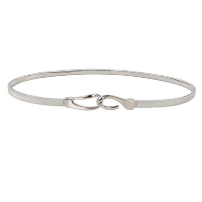 Ženski modni metalni elastični remen Neporozan Simplicity Mitation Pearl Button Remen Višeslojna košulja Dodatni pojas