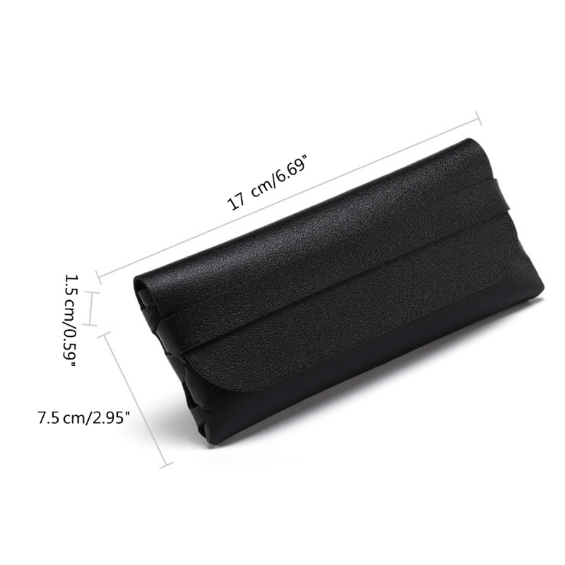 Minkštas akinių maišelis Nešiojami akiniai nuo saulės akinių maišelio maišelis Pu Odinis akinių maišelis akiniams nuo saulės