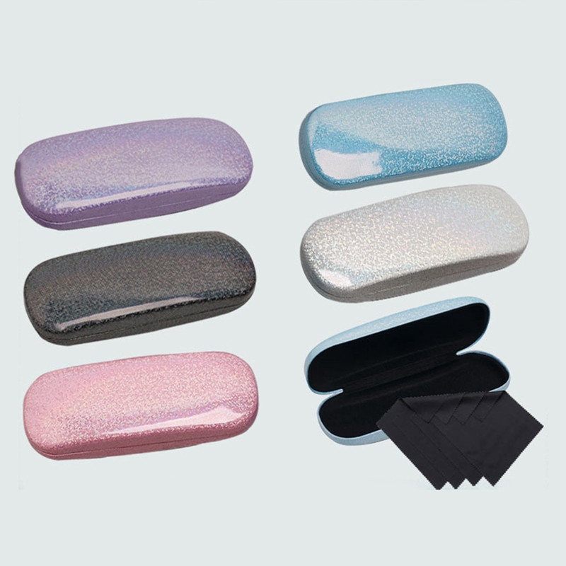 Laser PU Optical Ochelari Husa Protectie Pink Bling Student Fete Ochelari Ochelari De Soare Cutie Depozitare Organizare Femei