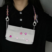 Japan i Južna Koreja Kreativni akrilni lanac u boji Macaron, privjesak za ključeve, maska, lančić za naočale