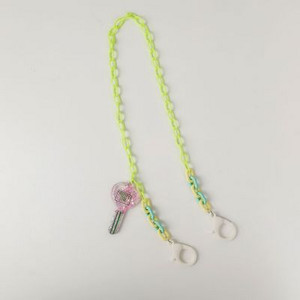 Japan i Južna Koreja Kreativni akrilni lanac u boji Macaron, privjesak za ključeve, maska, lančić za naočale