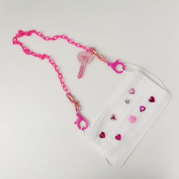 Ιαπωνία και Νότια Κορέα Creative Macaron Color Acrylic Chain Κρεμαστό κλειδί μάσκα Lanyard Glasses Chain