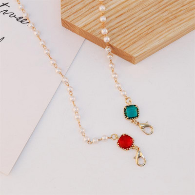 Vară 2022, noua modă simplă, perle, mască anti-pierdere, lanț pentru ochelari de soare, accesoriu, colier, cadou, mască, frânghie