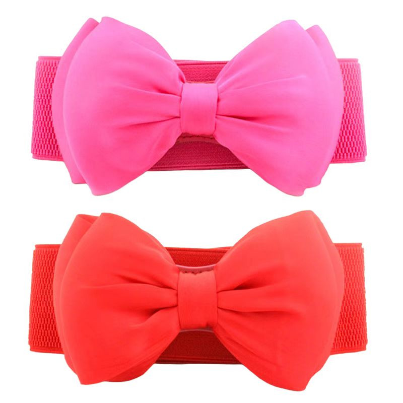 Curea elastică pentru doamne, rochie, centură cu fundă mare, centură decorativă simplă, centură pasek damski, cintura donna, decorare pentru îmbrăcăminte