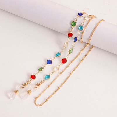 80cm zlatne naočale maska lanac ogrlice dupin perle kristalni privjesak sunčane naočale lančići držač protuklizni viseći remen maske oko vrata