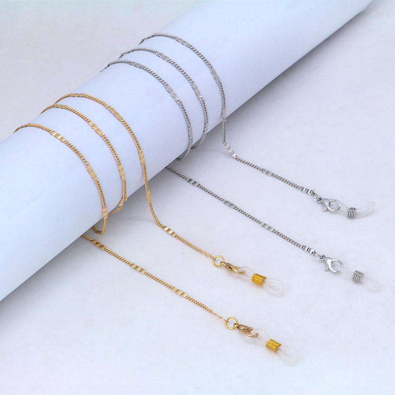 Hiphop lančić za sunčane naočale Zlatno srebrna boja Metalni lanac za naočale Naočale Trake za naočale Traka za oko Držač za oko Naočale Nakit