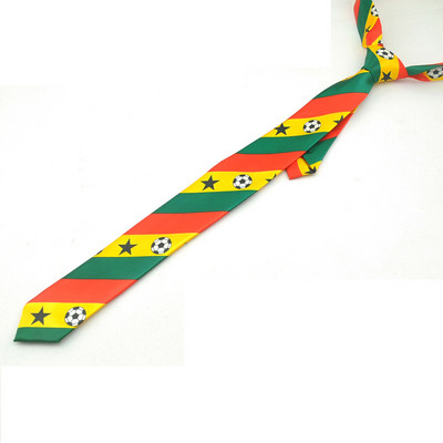 Meeste lipsud Uued 2-tollised laiused mood Kameruuni lipu jalgpalli disainiga lipsud meestele polüestrist kootud peogravata kingitus vabaaja särgid 2020