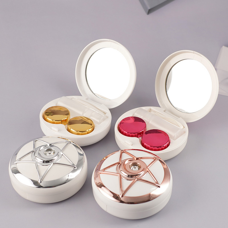 Kutija za pohranu kontaktnih leća Okrugla zvjezdica Kutija za zjenice Držač kontejnera Kutija za pohranu za putovanja Nevidljivi organizator naočala