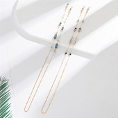 2021, lanțuri pentru ochelari de soare, cristal negru, albastru boem, curea pentru gât pentru femei, snur pentru mască, suport pentru ochelari, frânghie, comerț cu ridicata