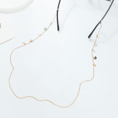 Modni metalni lančić za naočale sa zvijezdama leptirima Trendovski ženski remen za masku Traka za sunčane naočale Dodatak Ogrlica Nakit