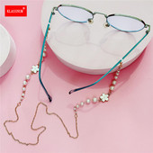 Cvjetni lančić za naočale imitacija bisernih perli Trendi sunčane naočale Dodatak za naočale Lanac oko vrata Ogrlica s užetom Poklon za Novu godinu 2023.