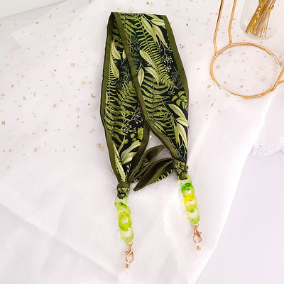 Lanț de ochelari de eșarfă colorată Boemia pentru femei, cu flori de vară, cu puncte, pentru ochelari de soare, șnur, accesorii de bijuterii de modă