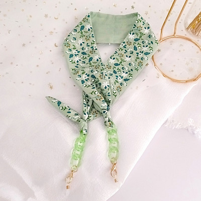 Lanț de ochelari de eșarfă colorată Boemia pentru femei, cu flori de vară, cu puncte, pentru ochelari de soare, șnur, accesorii de bijuterii de modă