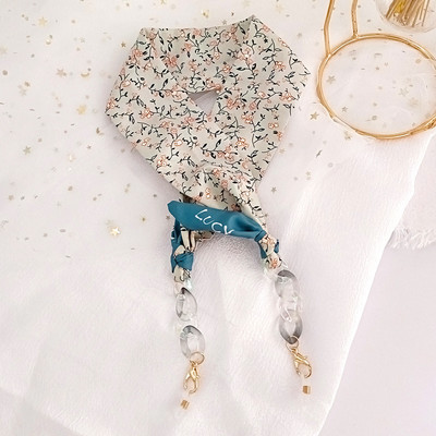 Lanț de ochelari de eșarfă colorată Boemia pentru femei, cu flori de vară, cu puncte, pentru ochelari de soare, șnur, accesorii de bijuterii de modă